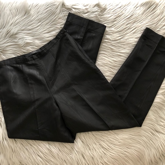 MaxMara Pants - MaxMara Weekend Bark Printed Black Pants